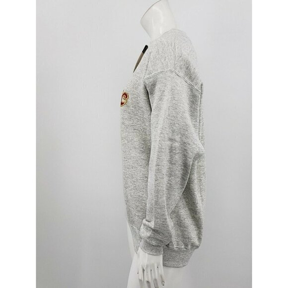 Vintage Deadstock Star Ship Oceanic Sweatshirt M Grey Embroidered Cruise Ship - Picture 5 of 7